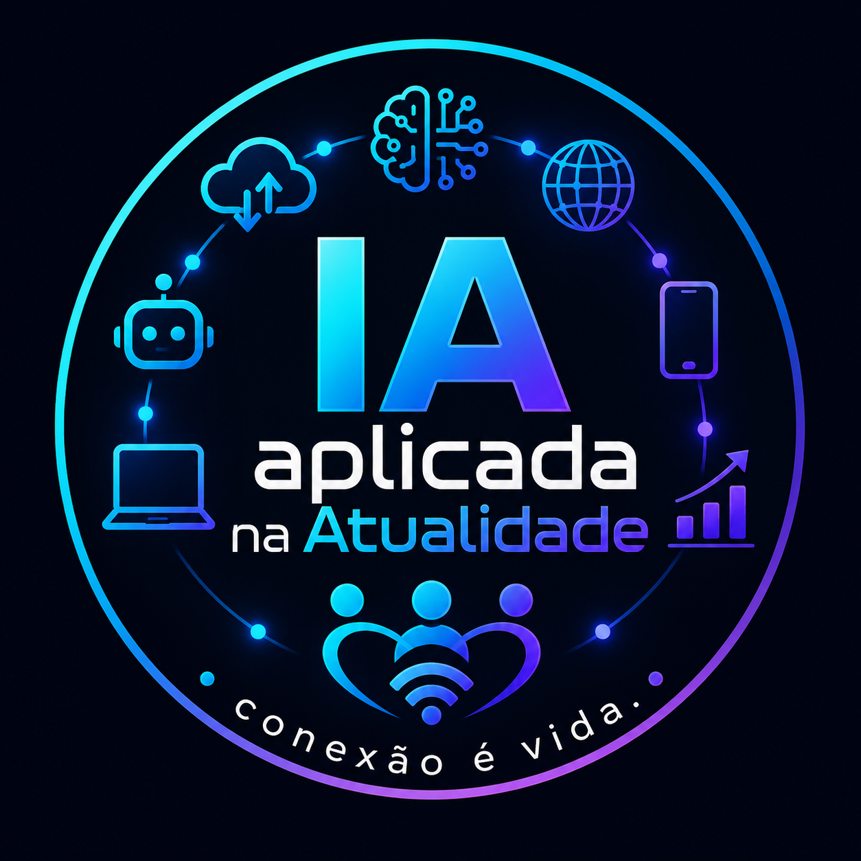 Logo de Inteligência Artifical aplicada na atualidade